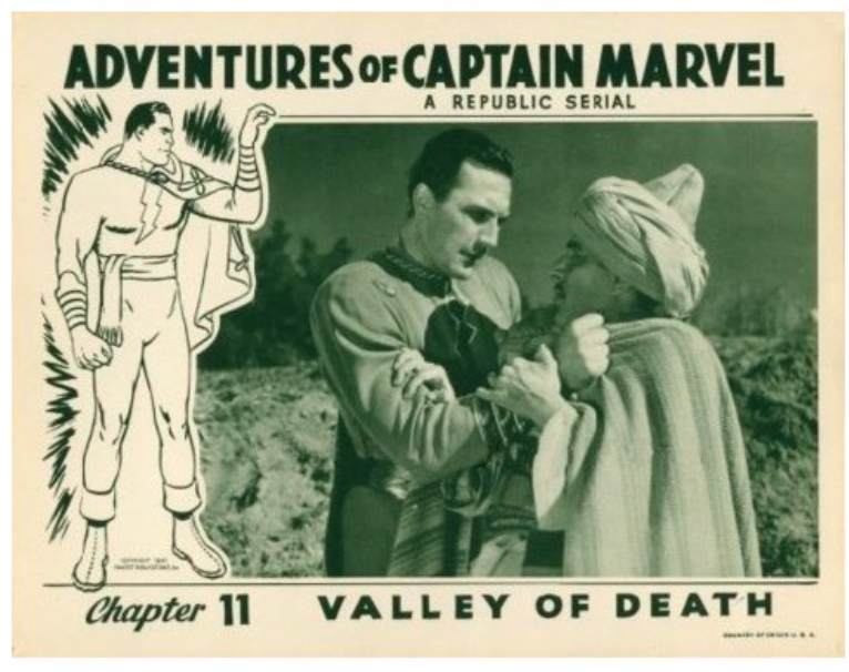 Aventuras de Tom Tyler (@aventurasdetom) on Twitter photo Shazam! Tom Tyler as Captain Marvel in "Adventures of Captain Marvel", a Republic Pictures serial from 1941. Scene from Chapter 11, "Valley of Death".
#TomTyler #serial #filmserial #RepublicPictures #comicbook #superhero #movieposter #Shazam Shazam! Tom Tyler as Captain Marvel in "Adventures of Captain Marvel", a Republic Pictures serial from 1941. Scene from Chapter 11, "Valley of Death".
#TomTyler #serial #filmserial #RepublicPictures #comicbook #superhero #movieposter #Shazam
