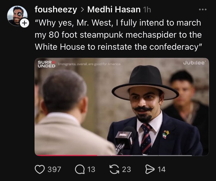 BigRedCeltTT's tweet image. If Jubilee (the YouTube channel) was a country its main exports would be left wing memes and right wing social media “stars”.
It’s time to admit that going on Jubilee is only helping create more right wing social media stars pushing fascist propaganda.