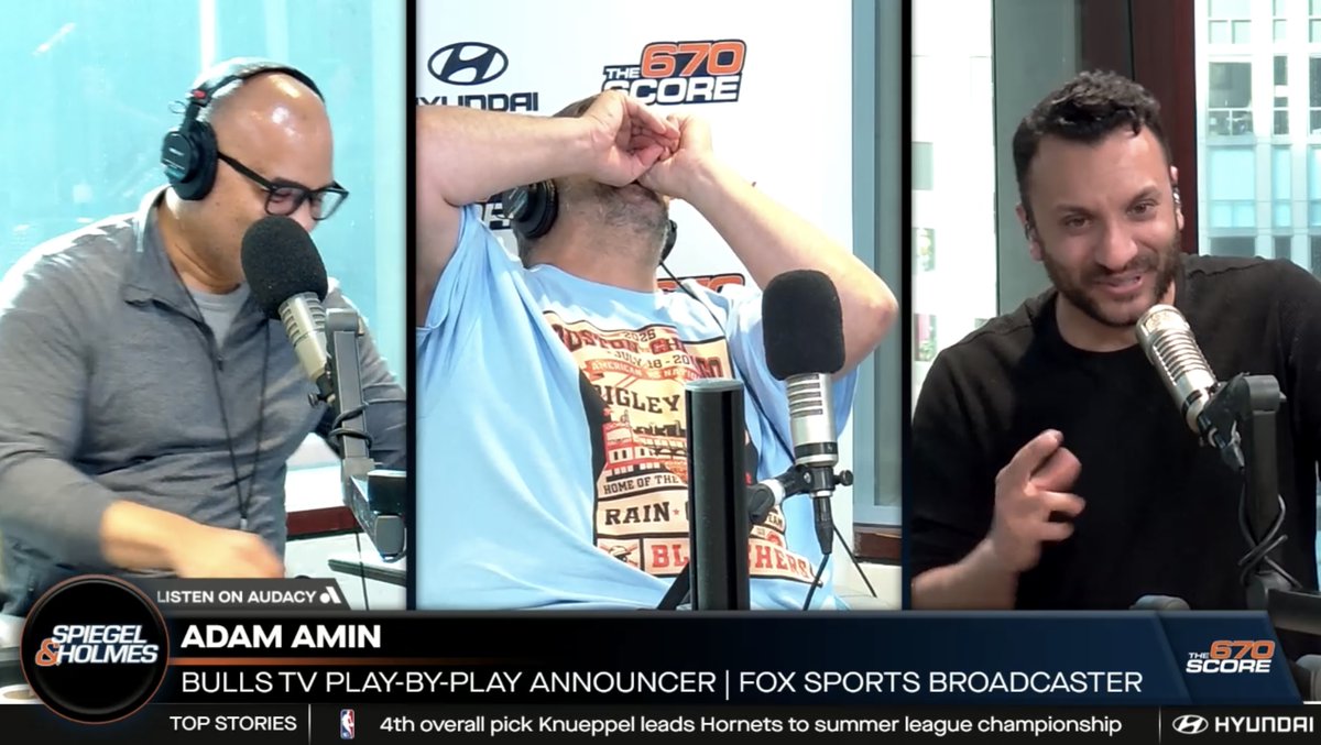 SpiegsAndHolmes's tweet image. We've got our guy @adamamin live in studio, right now!
Tune in:
📺twitch.tv/chicago670thes…
🎧670thescore.com/listen