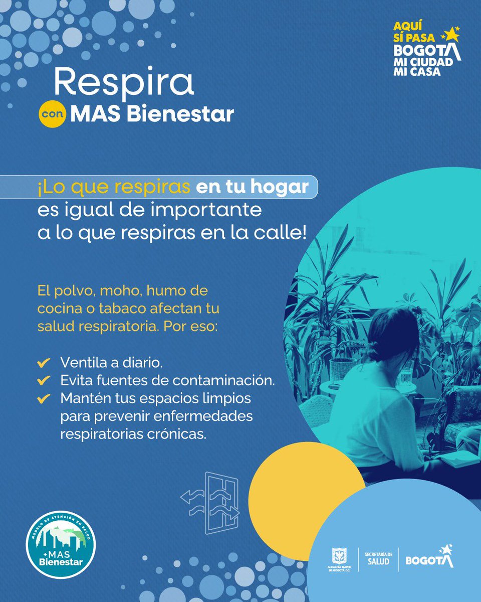 ¿Sabías que el aire de tu casa también puede enfermarte?

Ventilar, limpiar y controlar la humedad puede marcar la diferencia en tu salud y la de tu familia.

🫁 Lo que respiras en casa también cuida tus pulmones.