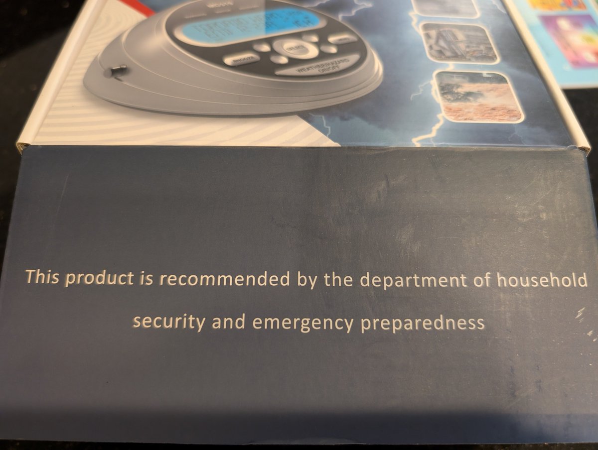 AJ4UQ's tweet photo. Remember, a weather radio is recommended by the department of household security... https://t.co/HRKn7F0MH3