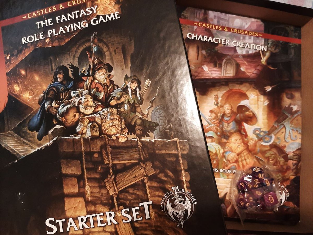 Crusader Cool (@crusadercool) on Twitter photo I received my Castles & Crusades Starter Set today. With Purple Worm purple dice. Very nice! Thank you, <a href="/trolllordgames/">Troll Lord Games</a> I received my Castles & Crusades Starter Set today. With Purple Worm purple dice. Very nice! Thank you, <a href="/trolllordgames/">Troll Lord Games</a>
