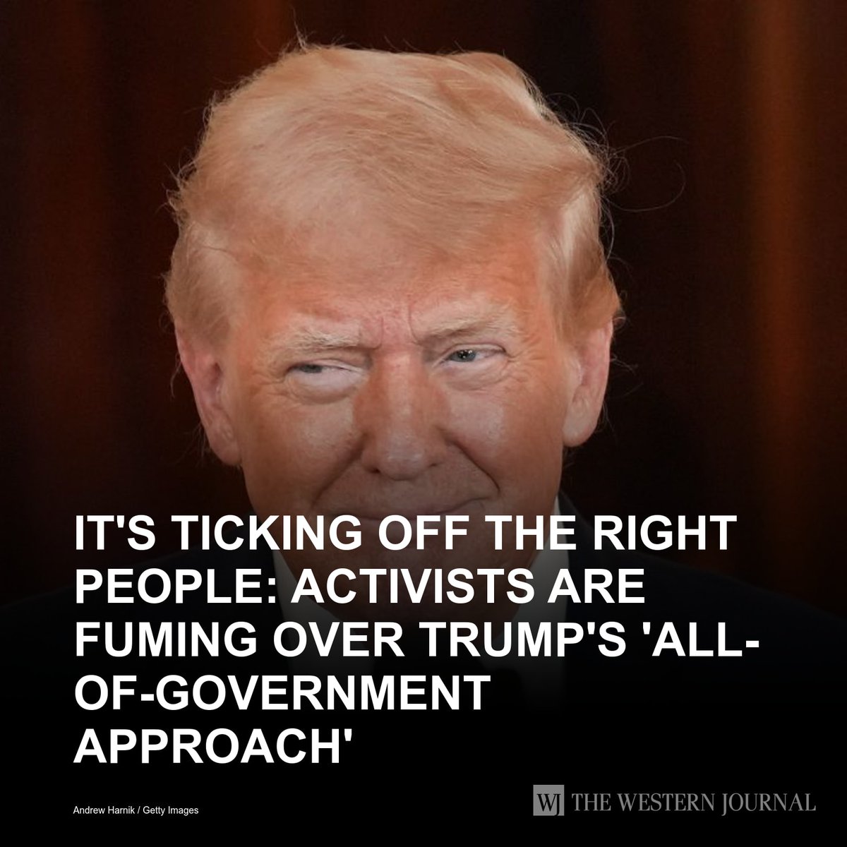 WesternJournalX's tweet image. President Donald Trump's approach to eliminating the focus on self-proclaimed transgender people in the federal government had liberal activists up in arms Monday, claiming it will negatively affect the entire nation. A CNN article about the issue… w-j.co/s/2f617