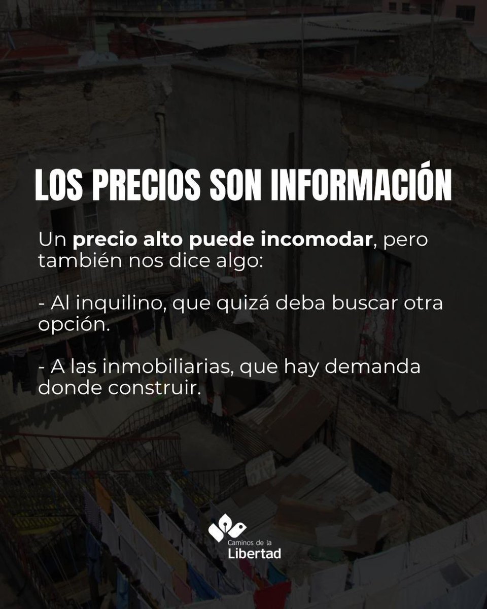 cam_lib's tweet image. ¿Controlar precios para frenar la gentrificación? Suena justo… hasta que entiendes que:
– Le quitas al dueño el derecho a decidir
– Alquilas a fuerza
– Limitas su propiedad
¿Y quién decide qué es “justo”?
¿El gobierno? ¿Un burócrata?
Lo justo es que las personas decidan…
