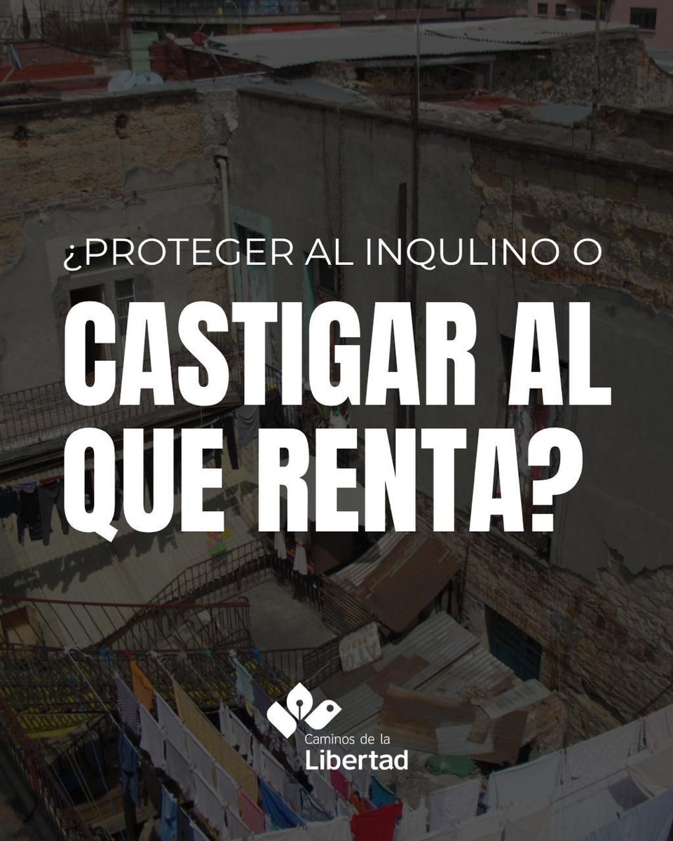 cam_lib's tweet image. ¿Controlar precios para frenar la gentrificación? Suena justo… hasta que entiendes que:
– Le quitas al dueño el derecho a decidir
– Alquilas a fuerza
– Limitas su propiedad
¿Y quién decide qué es “justo”?
¿El gobierno? ¿Un burócrata?
Lo justo es que las personas decidan…