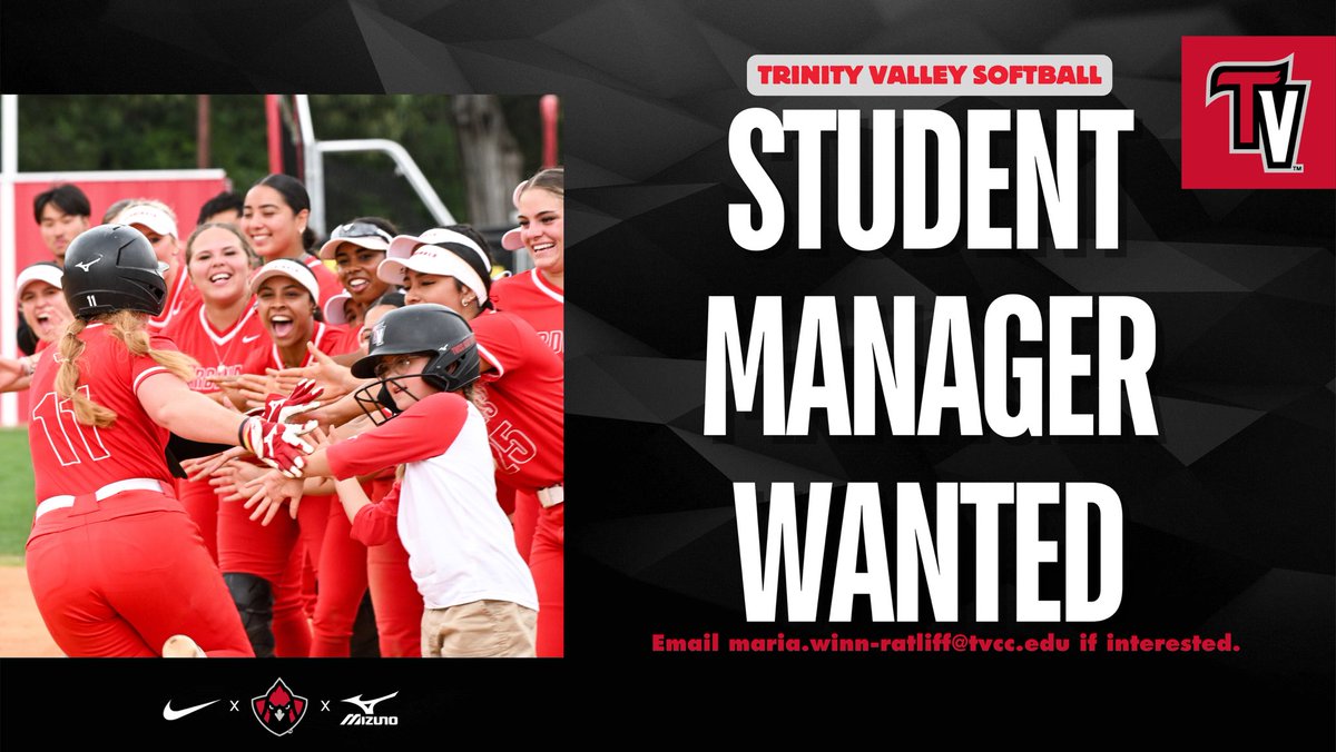 TVCC SOFTBALL (@tvccsoftball) on Twitter photo 🚨Join the Softball Family!
Student Manager positions are available for the 2025-26 academic year!
Only current TVCC students are eligible to apply.
Want more information? Shoot us an email!⤵️
Maria.Winn-Ratliff@tvcc.edu 🚨Join the Softball Family!
Student Manager positions are available for the 2025-26 academic year!
Only current TVCC students are eligible to apply.
Want more information? Shoot us an email!⤵️
Maria.Winn-Ratliff@tvcc.edu