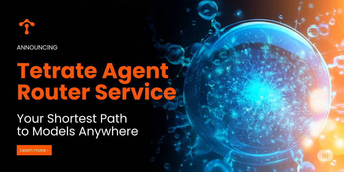 nttventurecap's tweet photo. .@Tetrateio launches AI Agent Router Service! 🚀 Solves the real pain of GenAI cost control and reliability that every developer is dealing with right now. Service mesh + AI infrastructure. Congrats on the launch! https://t.co/WCwttew2Ln https://t.co/8hgvANkYOG