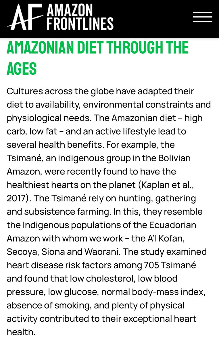 jjohnpotter's tweet image. We must save the Amazon tribes from high carb lifestyle
