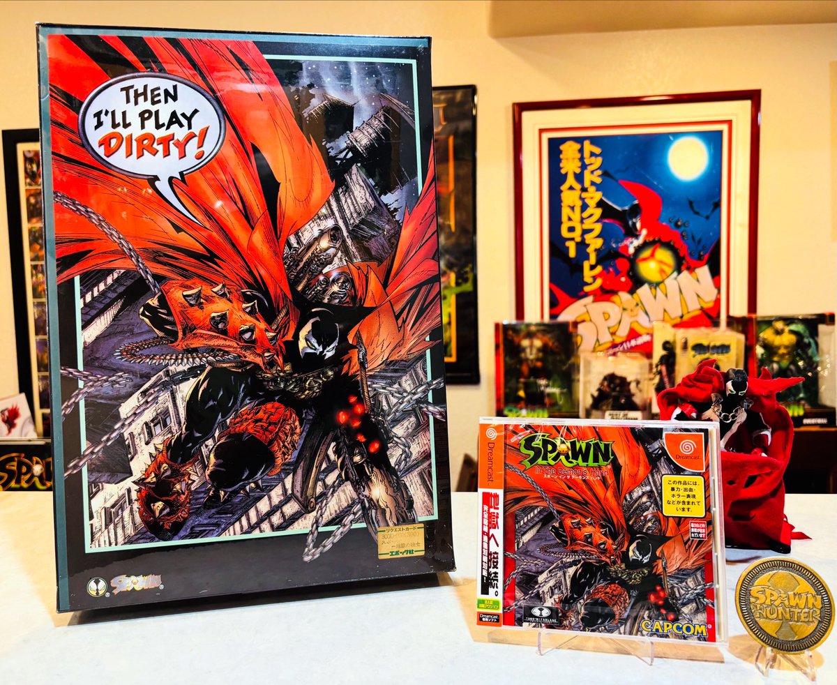 TheSpawnHunter's tweet image. Factory sealed Japanese puzzle and Sega Dreamcast game featuring same art by @GregCapullo ! Part of The One and Only #SpawnHunter Collection! #Spawn #SpawnHunterCollection