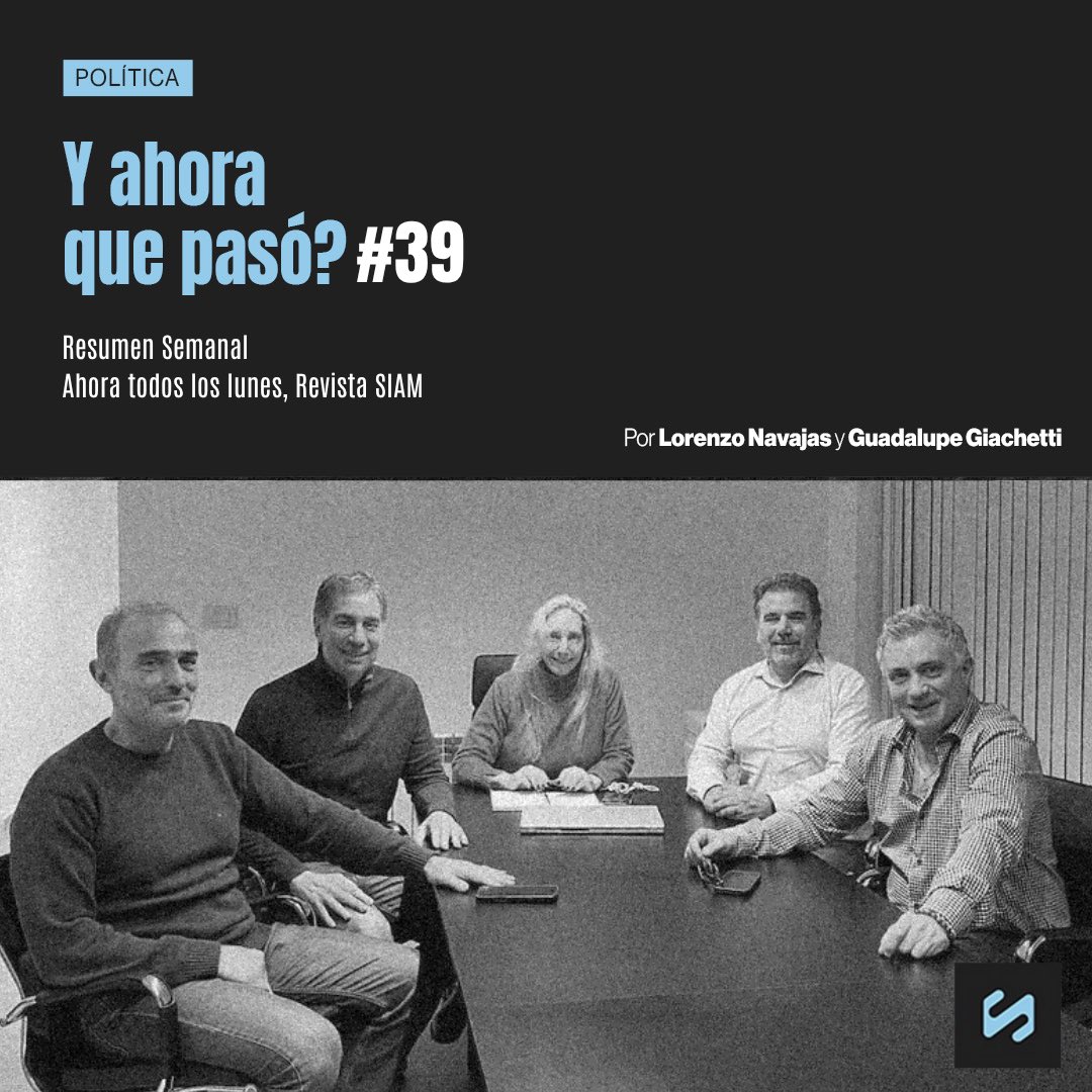 Esta semana la economía estuvo en el centro hasta el sábado, que se “cerraron” las listas en PBA, y conocimos quienes serán los candidatos en una elección que sólo viene con tensiones.

Por <a href="/Bladifiquese/">Fedaykin</a> y <a href="/guadigiachetti/">guadi🌞</a> 
siamrevista.com/y-ahora-que-pa…