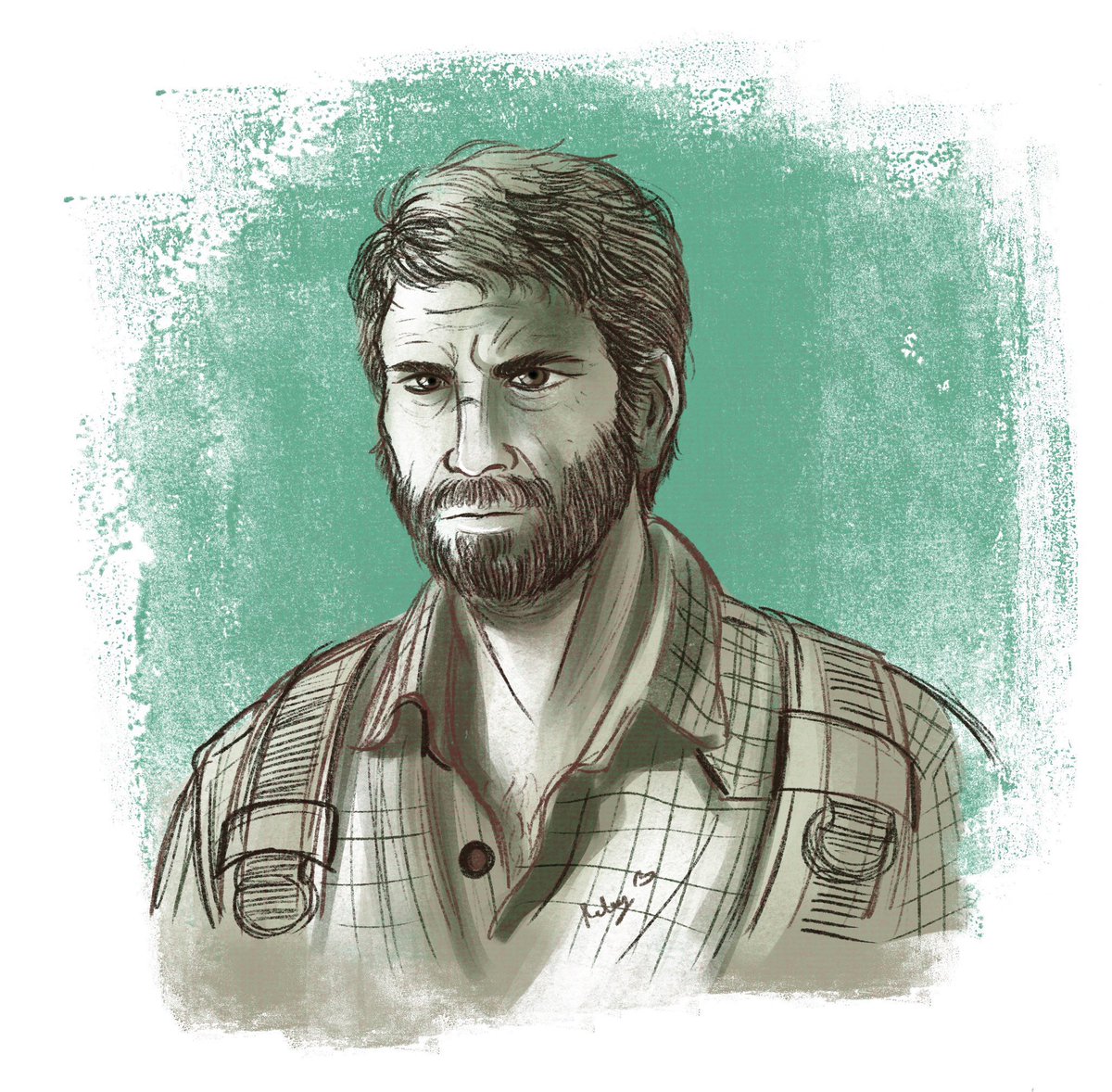 rebeccawongsl's tweet image. Actually never really drew Joel, so uh, here’s one I did as a break. #tlou #joelmiller #TheLastOfUs #myart #sketchbreak