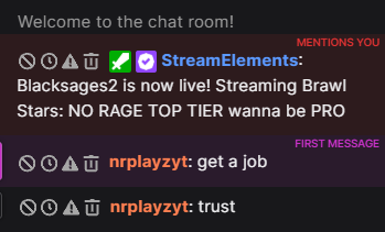 blacksages2's tweet image. why is this guy cussing him my chat first 10 seconds i go live?