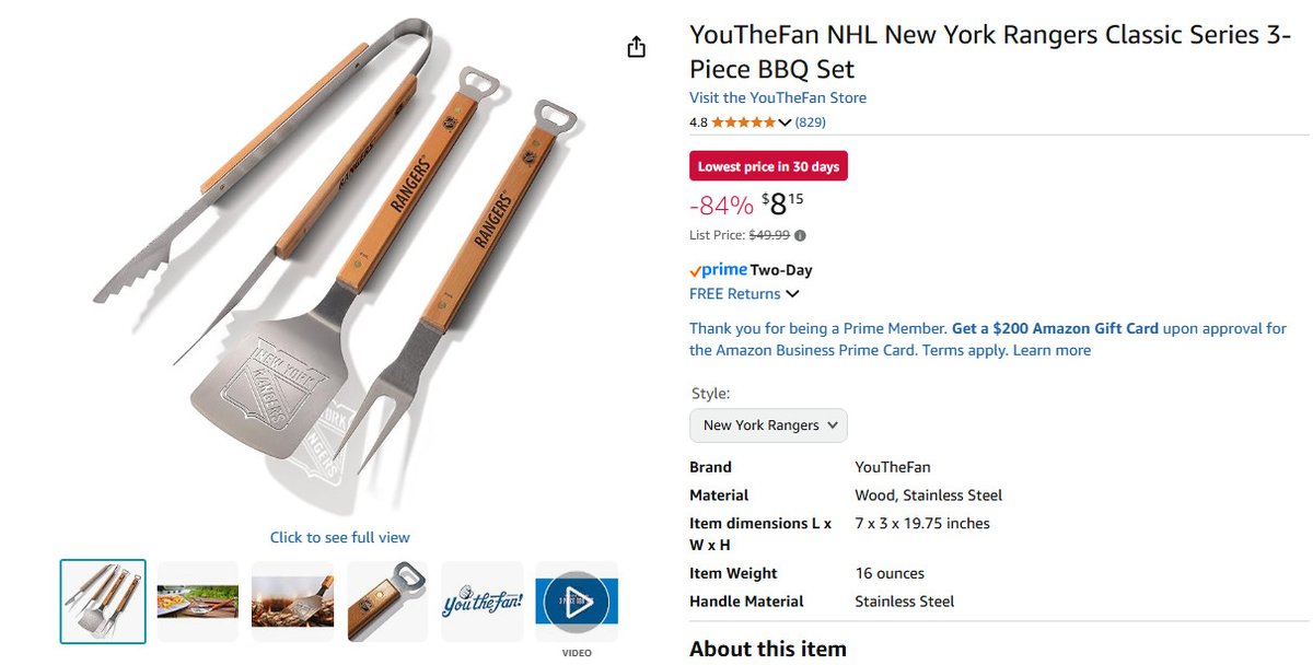 RetailHackr's tweet image. 3pc NHL Barbecue Set for $8.15 (84% Off)

Normally $49.99 - check other teams!

Buy here --&amp;gt; amazon.com/YouTheFan-York…

#ad #amazon #deals #discounts