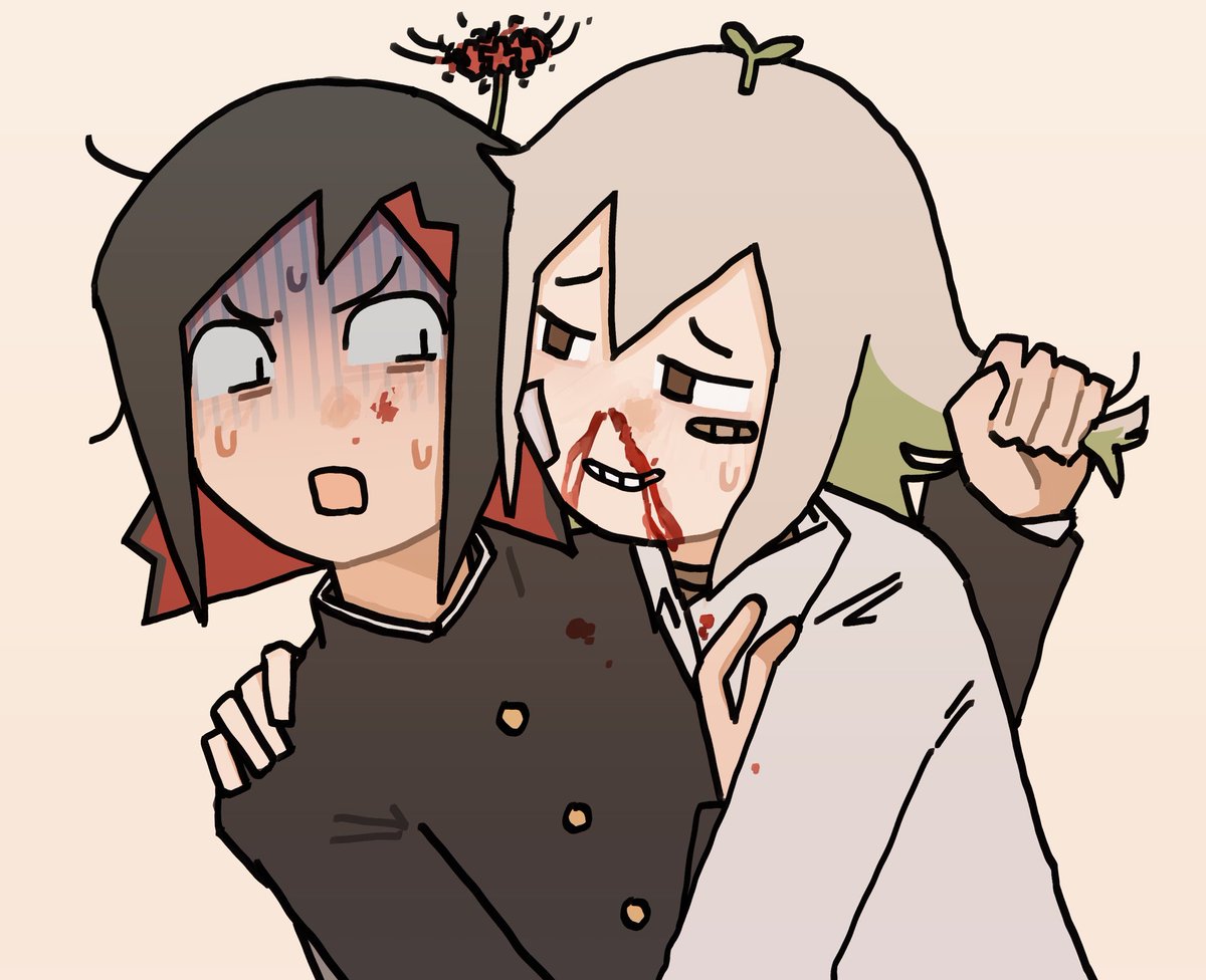 eleakuma's tweet image. I have to draw excessive nosebleeds because I’m bored #plant_ko