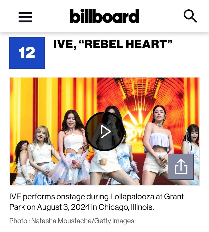 IVE's 'REBEL HEART' Recognized as One of the Best K-Pop Songs of 2025 by Billboard
