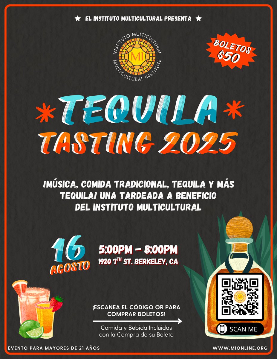 Get your tickets for MI’s 2025 Tequila Tasting fundraiser🥃🍹🎟️🎉

All proceeds will go towards the expansion of MI’s senior day laborer housing site in the North Fair Oaks neighborhood of Redwood City. 

Help us increase MI’s capacity to house more day laborers! 🏠✊🏽✨