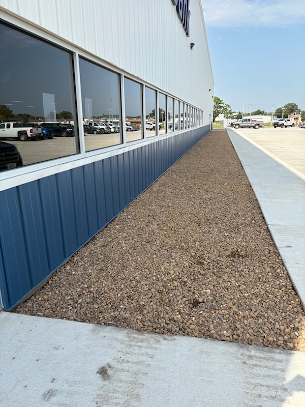 The Fairbank grounds crew have been busy leveling the front area and making it look great!