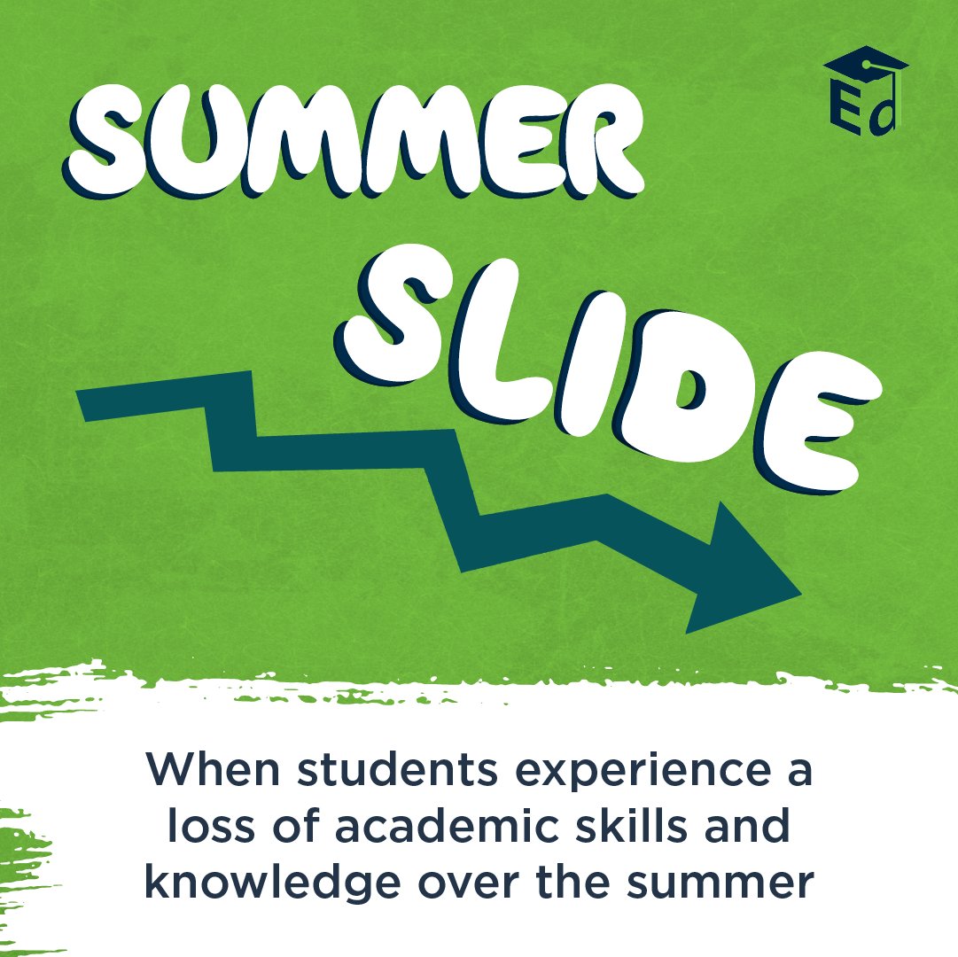 usedgov's tweet image. Parents! Avoid the "summer slide" - the learning loss that can happen when kids are out of school over the summer - with tips from @ACFHHS: childcareta.acf.hhs.gov/resource/summe…
