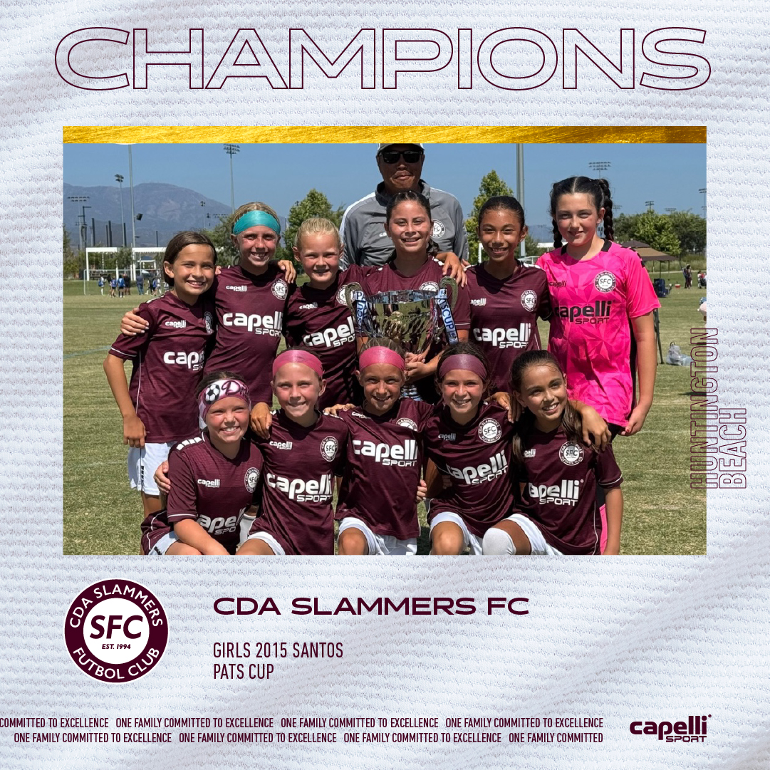🥇 CHAMPIONS
⚽ CDA Slammers FC Girls 2015 Santos
🏟️ Pats Cup
#cdaslammersfc #cdaHB