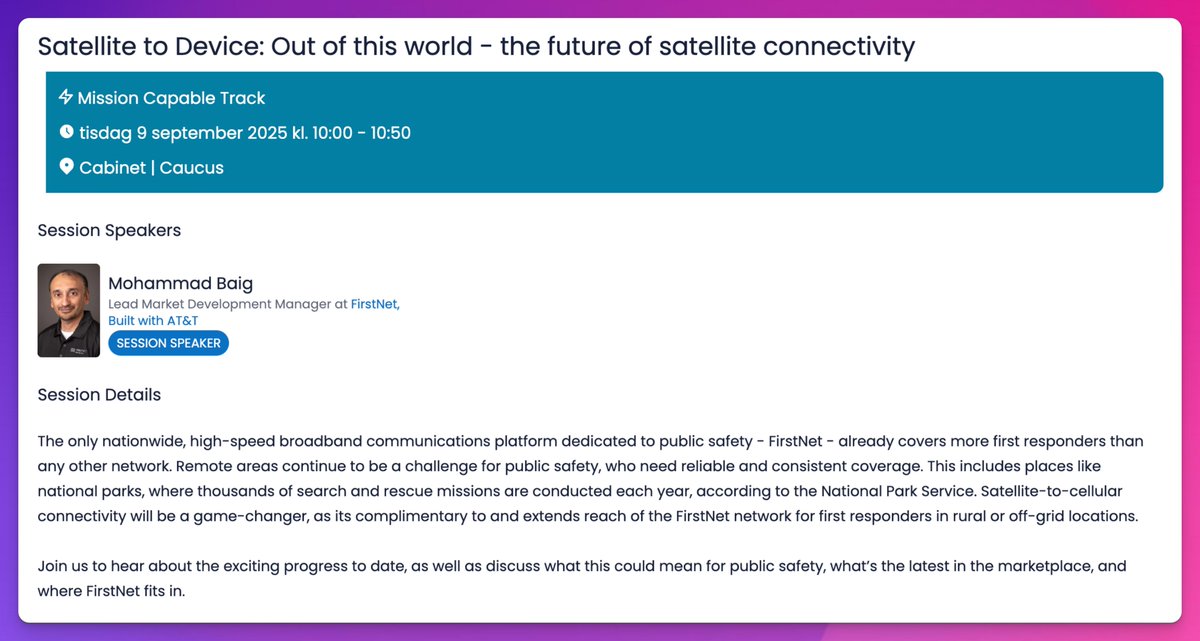 redrum_2001's tweet image. $ASTS - FistNet User Summit will have a session on "Satellite to Device: Out of this world - the future of satellite connectivity"
According to FirstNet "Satellite-to-cellular connectivity will be a game-changer".
Know what you own.