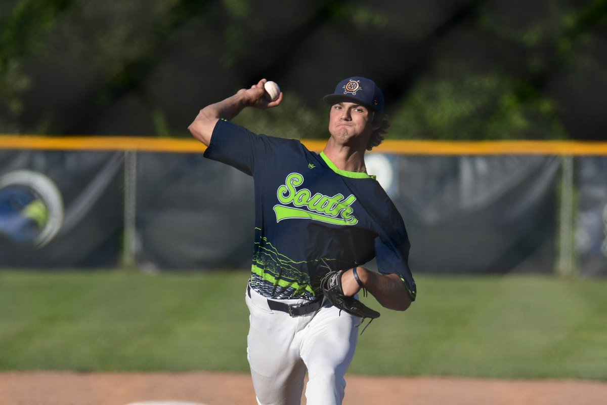 aaronfitt's tweet image. We've got a #HeatSheet Alert here at @TheNECBL All-Star Game: big Connor Gatwood of Mystic pumped 96-98 during a scoreless frame, mostly in the zone. If he can continue to refine command and secondary stuff, could be a big pick to click for @AuburnBaseball next year.