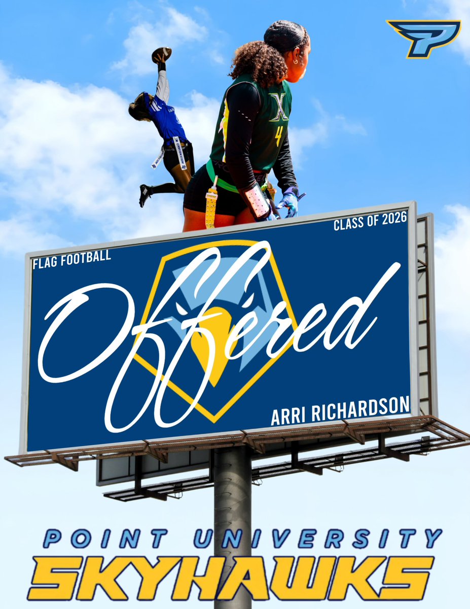 AG2G. Beyond blessed to have received an offer from Point university <a href="/LadyJagsFlag/">Canyon View High School - Lady Jags Flag Football</a>