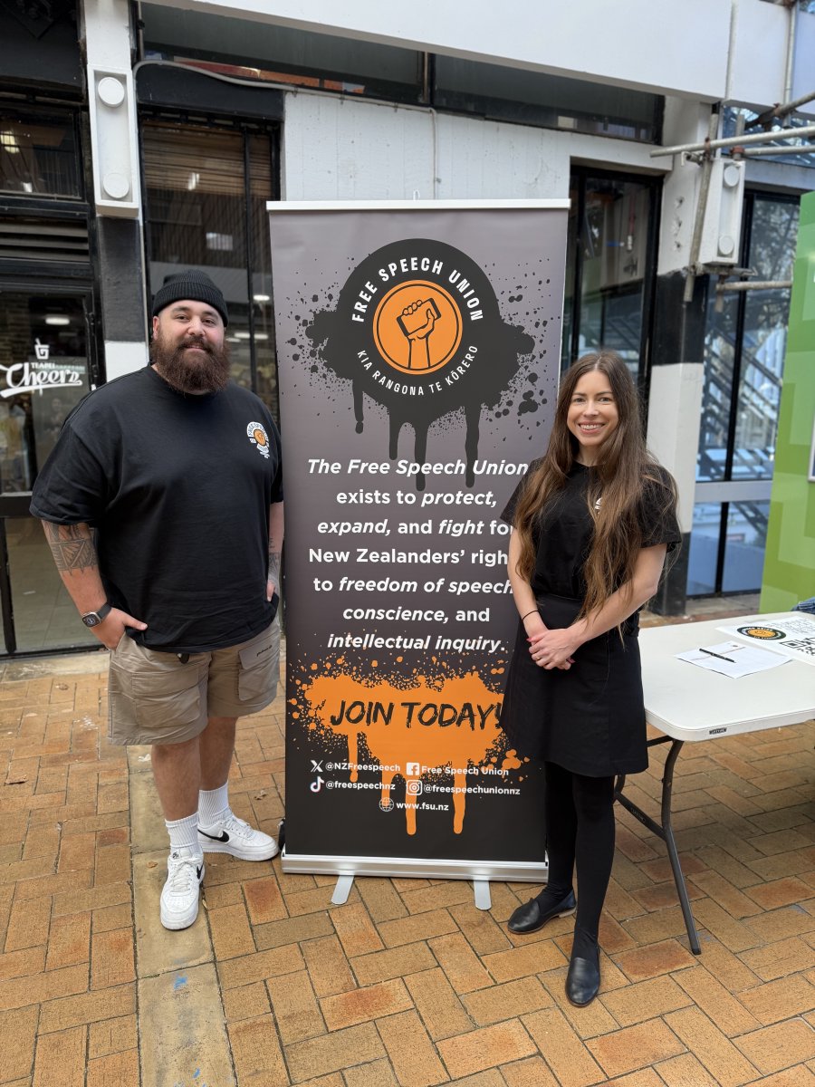 NZFreeSpeech's tweet image. Great to have our team on campus for Re-Orientation Week at both the University of Auckland and AUT! Swing by, say hello, and learn more about free speech on campus.
