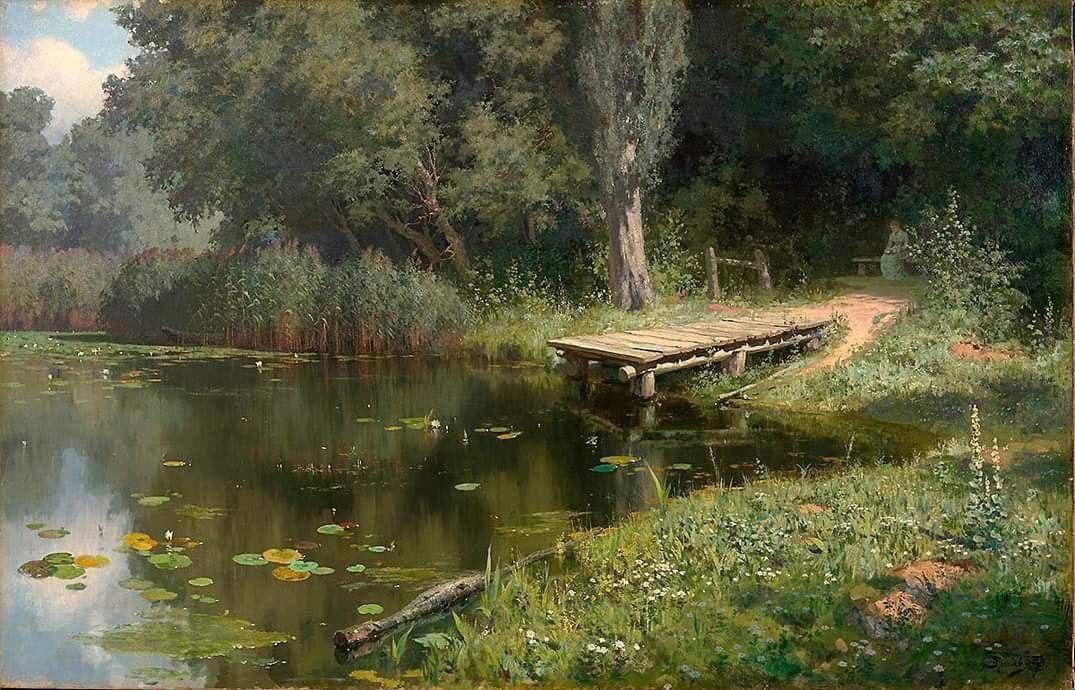 olgatuleninova's tweet image. Vasily Polenov (Russian, 1844-1927) -
Overgrown pond 1879
oil on canvas (80 ×124.7 cm)
Tretyakov Gallery, Moscow