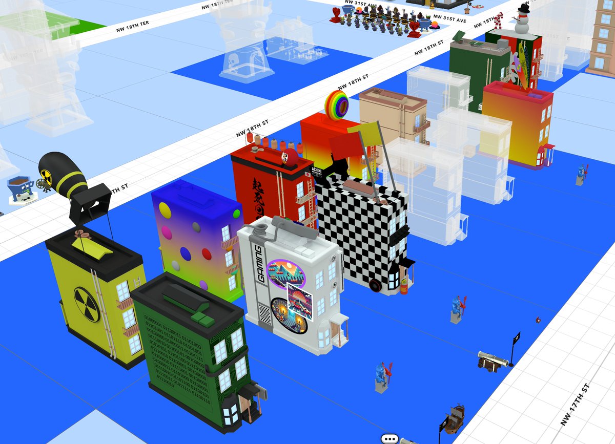 Variety of UGC designs for the Small Townhouse v2 in #UplandMe !