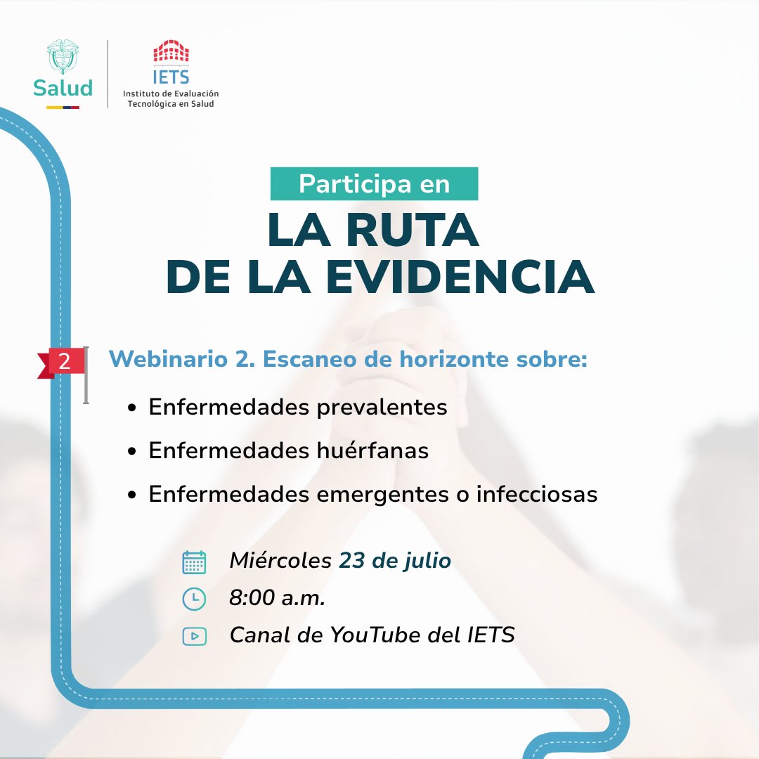 ¡Segunda parada en la #RutaDeLaEvidencia 2.0!

Descubre cómo identificar, filtrar y priorizar tecnologías sanitarias nuevas y emergentes con el escaneo de horizonte.

🗓️ Miércoles 23 de julio
⏰ 8:00 a.m.
🔗 youtube.com/live/PP6quPjGZ…