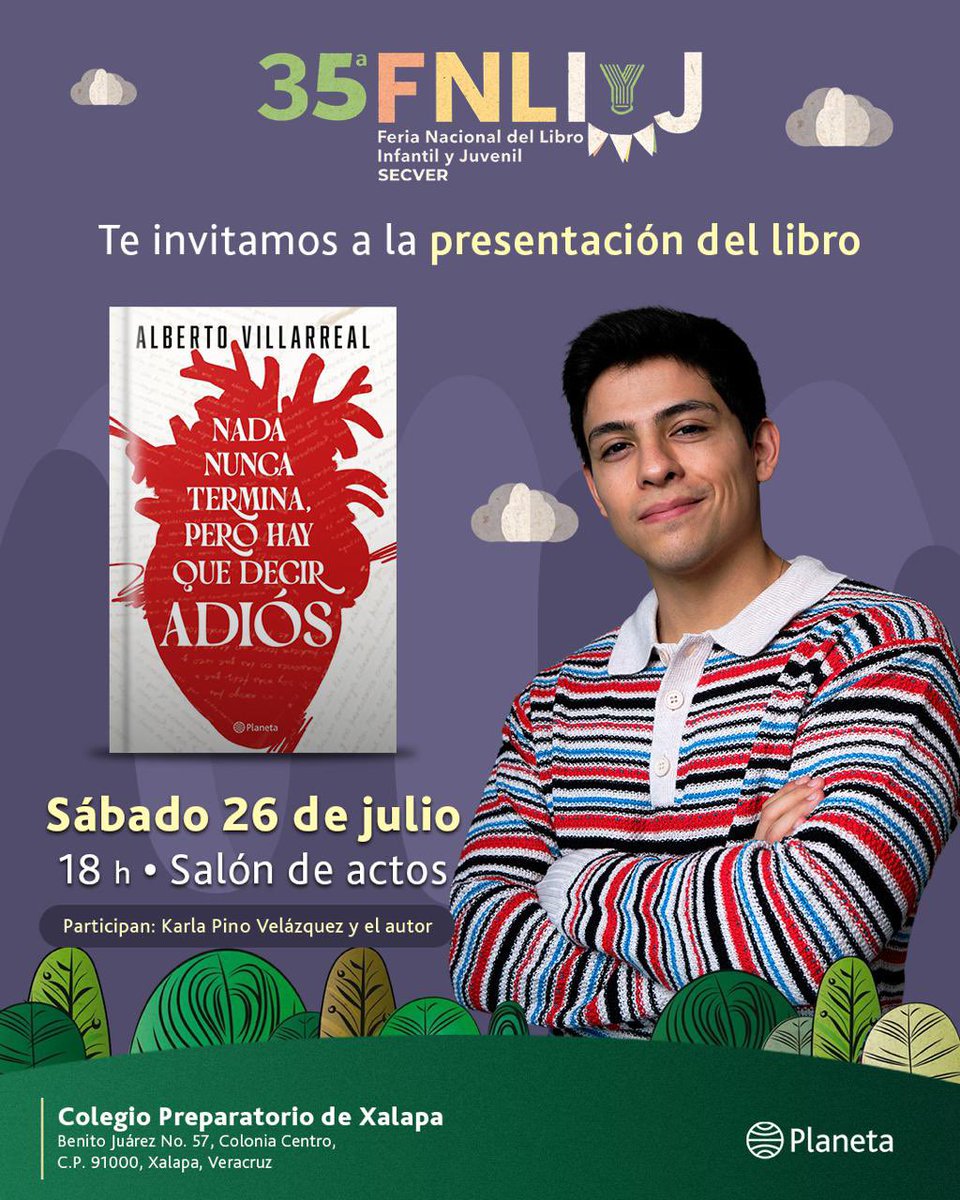 PlanetaLibrosMx's tweet image. ¡Te invitamos a las actividades que organizamos junto con la Feria Nacional del Libro Infantil y Juvenil, Xalapa!
Nos encantará encontrarte por allá y compartir nuestras lecturas favoritas y momentos con tus autores preferidos.