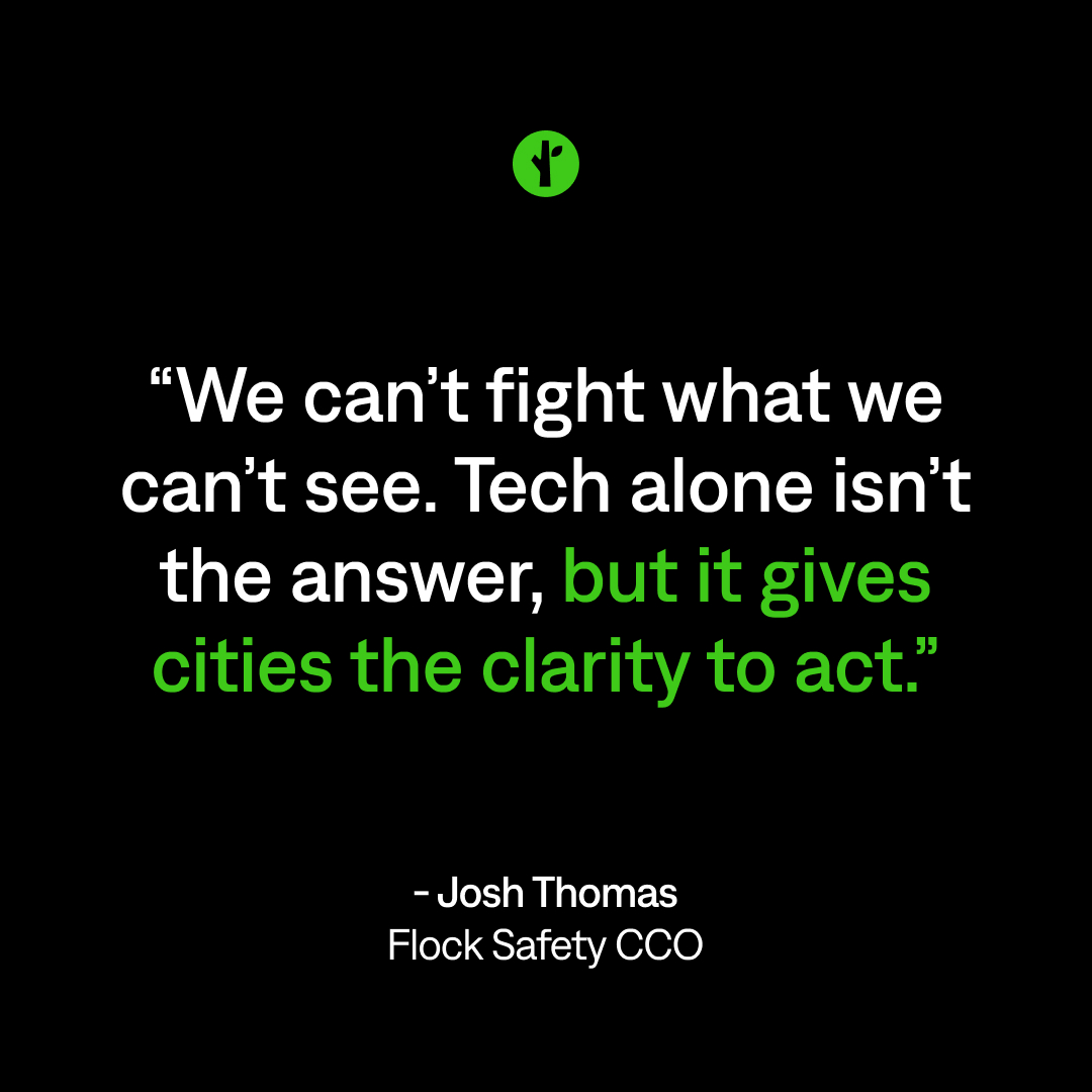 Flock_Safety's tweet image. Human trafficking thrives on movement and anonymity. Flock’s tech helps law enforcement uncover what’s hidden and respond in real time. Learn how our ecosystem supports faster victim recovery and stronger cases: bit.ly/45biQMm