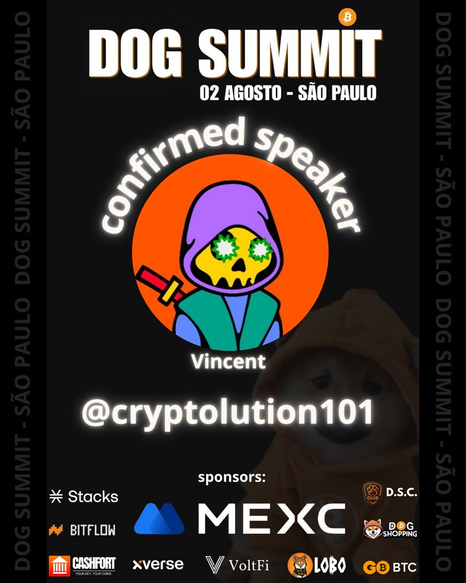 DOG SUMMIT (@dogsummitbrasil) on Twitter photo 🚨 SPEAKER CONFIRMADO NO DOG SUMMIT! 🚨
<a href="/cryptolution101/">Vincent (Cryptolution) 👑</a> vai estar com a gente no palco — e ninguém merece mais!
Ele é um verdadeiro OG do ecossistema, trabalha duro todos os dias pela cultura do $DOG, construindo, educando e fortalecendo a comunidade.
Se hoje o Brasil está 🚨 SPEAKER CONFIRMADO NO DOG SUMMIT! 🚨
<a href="/cryptolution101/">Vincent (Cryptolution) 👑</a> vai estar com a gente no palco — e ninguém merece mais!
Ele é um verdadeiro OG do ecossistema, trabalha duro todos os dias pela cultura do $DOG, construindo, educando e fortalecendo a comunidade.
Se hoje o Brasil está
