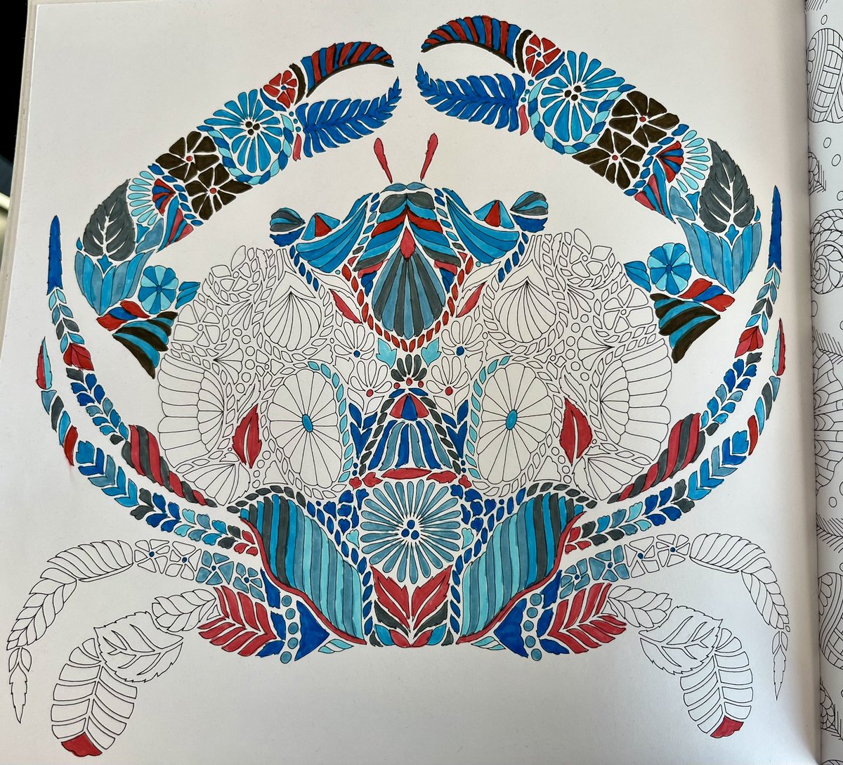 mattswaim's tweet image. Stuck in the Baltimore airport so I have decided to just lean into the theme and color this crab