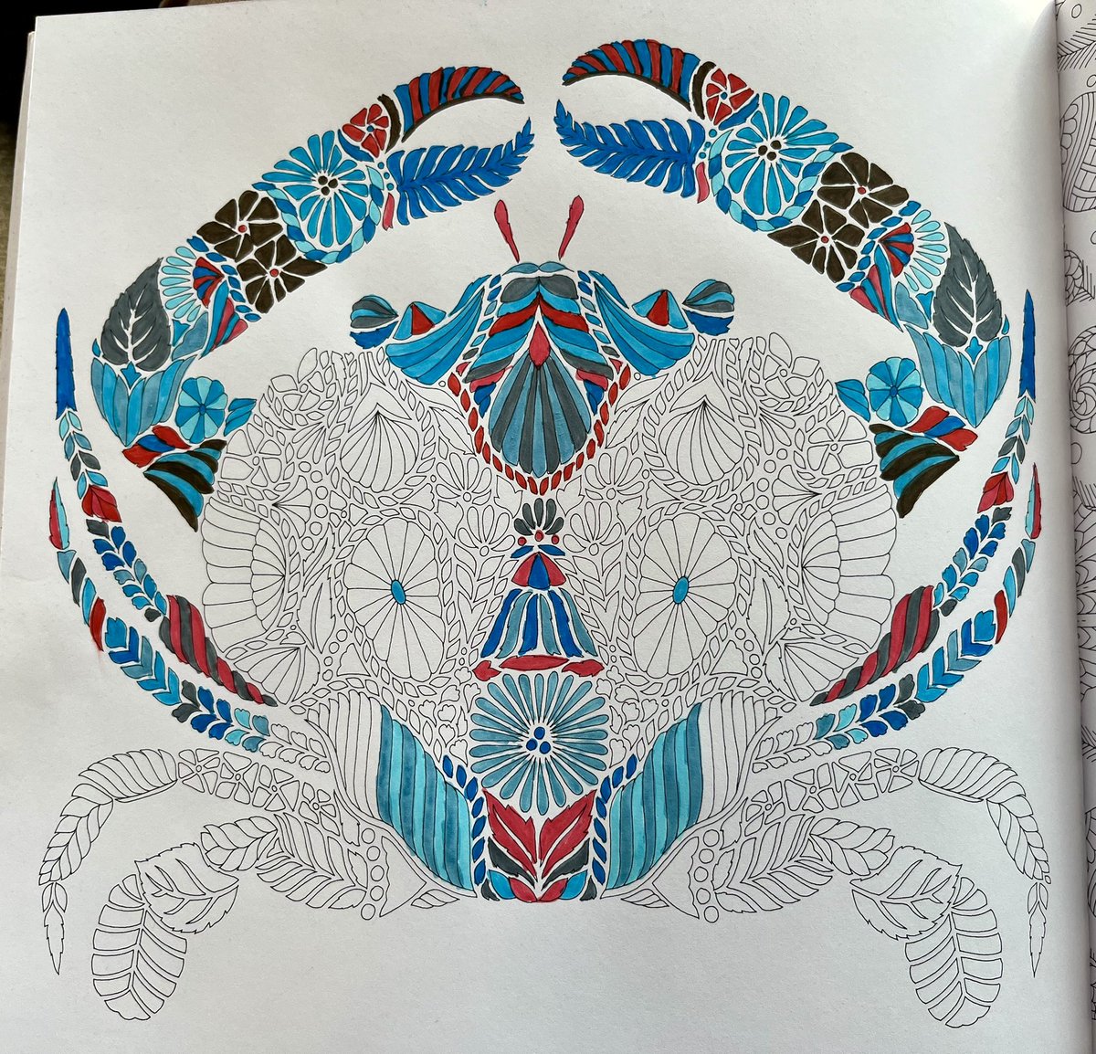 mattswaim's tweet image. Stuck in the Baltimore airport so I have decided to just lean into the theme and color this crab