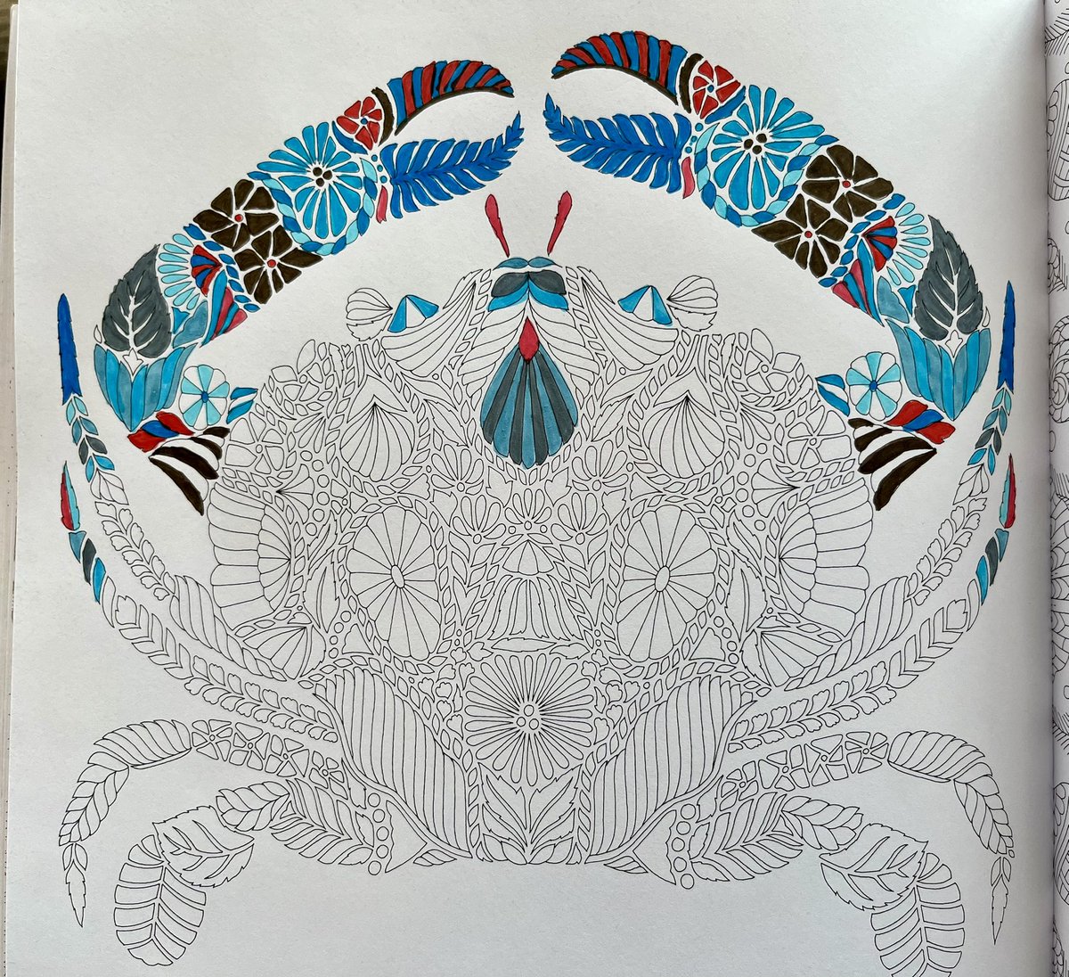 mattswaim's tweet image. Stuck in the Baltimore airport so I have decided to just lean into the theme and color this crab