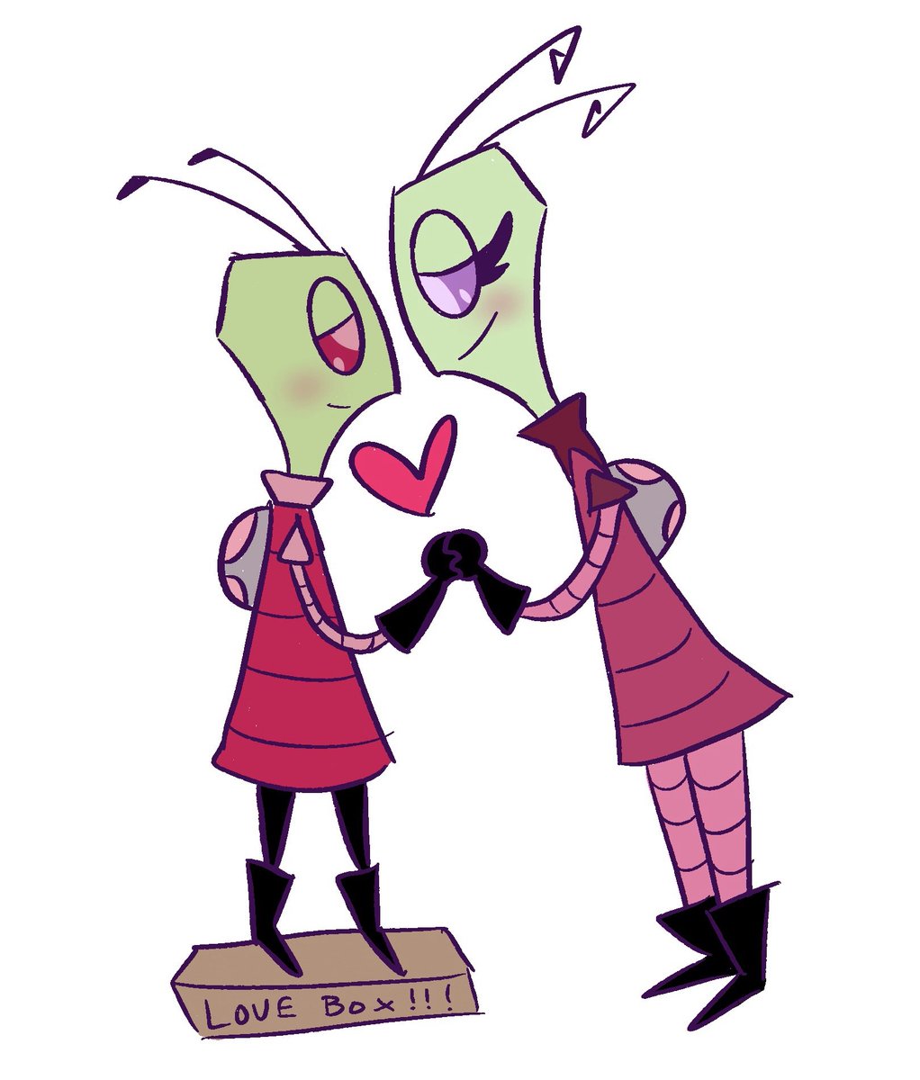 Scraleos's tweet image. more invader zim x azzi cringe for your enjoyment