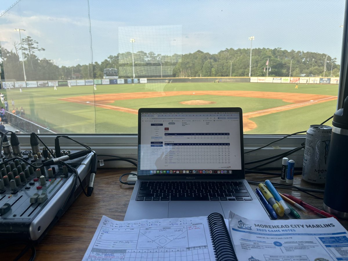 Lance Williams (@lancewilliamstv) on Twitter photo The Morehead City Marlins (20-17) host the Greenville Yard Gnomes (13-22)! Third meeting in four days between these foes.
First pitch at 6:30pm! Catch <a href="/TreyKenas/">Trey Kenas</a> and I on the call!
📺 FloSports ($) The Morehead City Marlins (20-17) host the Greenville Yard Gnomes (13-22)! Third meeting in four days between these foes.
First pitch at 6:30pm! Catch <a href="/TreyKenas/">Trey Kenas</a> and I on the call!
📺 FloSports ($)