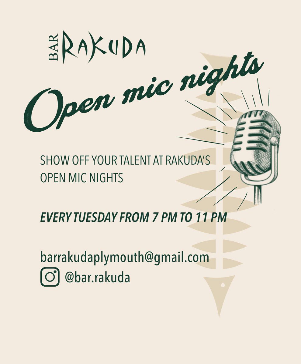 Want to try something a bit different this evening? 🎤 

Every Tuesday night, Bar Rakuda are hosting an open mic night where all musicians are welcome. 

If you’re not taking to the stage, come down to enjoy a drink and show your support. 

📷: Bar Rakuda

#OpenMic #LiveMusic