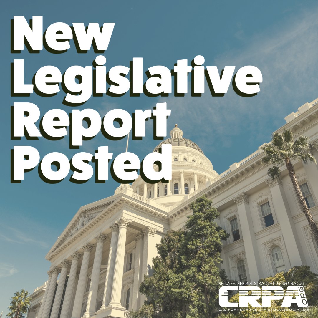 CRPAnews's tweet image. Check out the latest Legislative Report from CRPA and be READY TO ENGAGE when the Legislature returns! ow.ly/ubRv50WsNzK