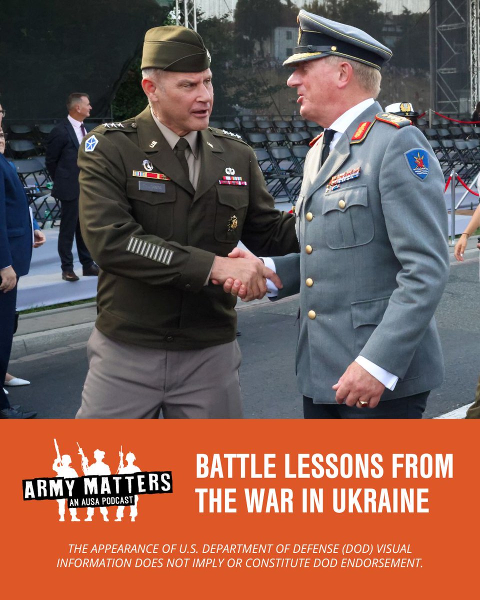 AUSAorg's tweet image. A routine run led Lt. Gen. Charles Costanza to a life-changing diagnosis: a brain tumor.
In this #ArmyMatters episode, he shares how PT helped him through recovery—and what it's like leading @VCorps near the frontlines in Ukraine.
Listen now: loom.ly/KFrdATg