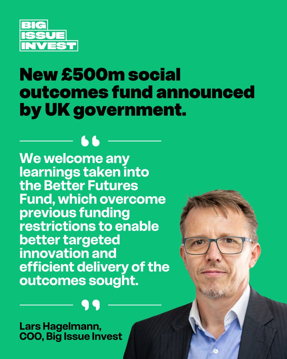 BigIssueInvest's tweet image. Last week, the government announced a new £500m Better Futures Fund, designed to improve outcomes for vulnerable children and families.
Read more on @PioneersPost: pioneerspost.com/news-views/202…