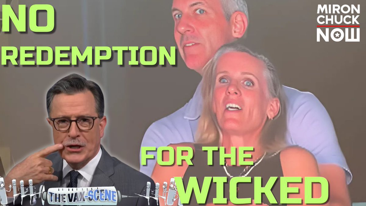 MironchuckNOW's tweet image. LIVE AT 9PM EASTERN
Kiss Cams & Colbert Canceled!
No Redemption for the WICKED!
BE HERE FOR THIS!!
(Live Links ⬇️⬇️)