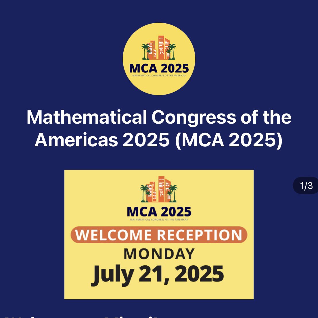 jslusser's tweet image. Thank you @univmiami for the invite to represent @Polkadot at the Mathematical Congress of the Americas 2025. Incredible energy at the Welcome Reception - packed house, great conversations, and even stumbled upon an entry in the Poster Session on cryptography. Let’s gooo! 🧠📊🔐…