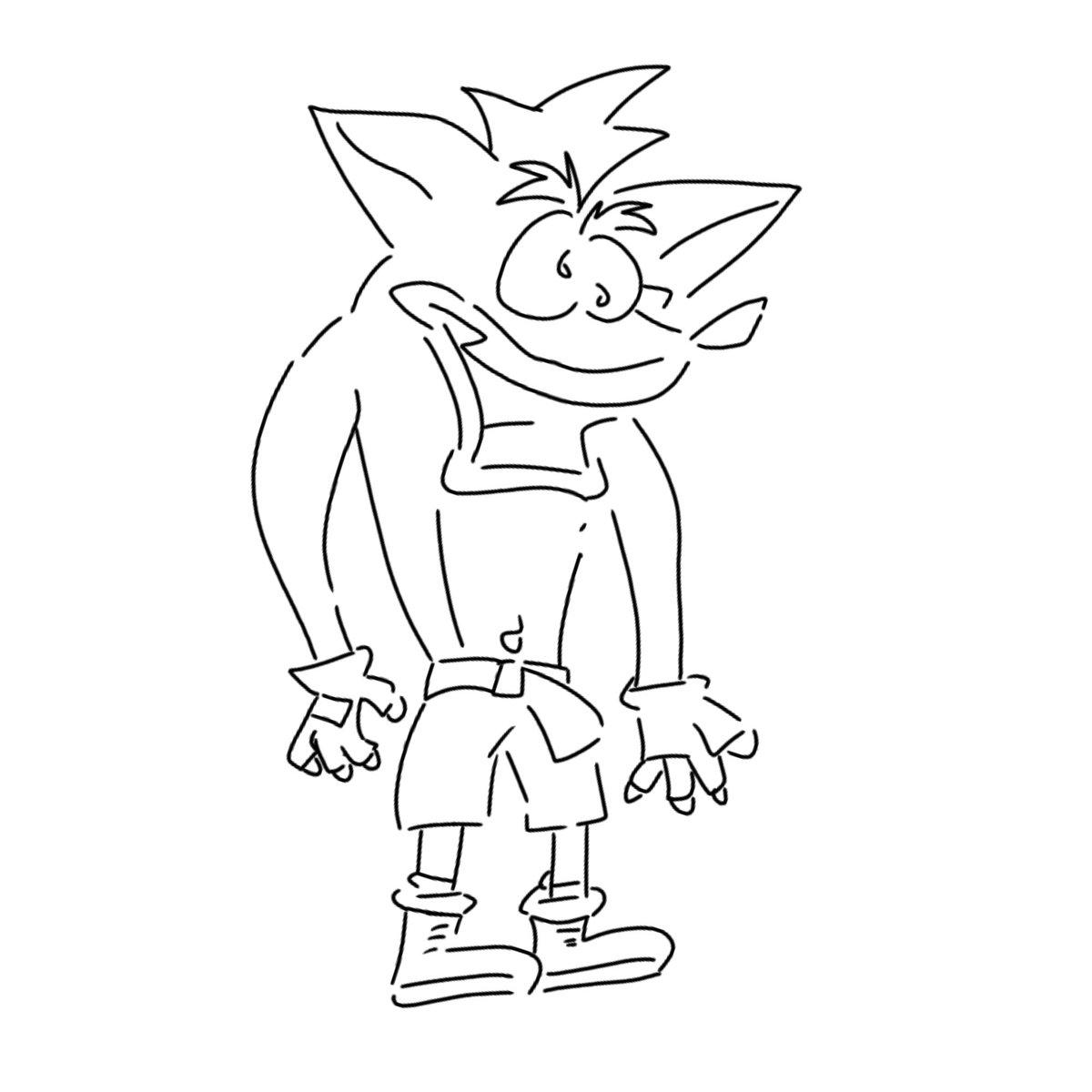 WMPART90's tweet image. Crash full body doodle