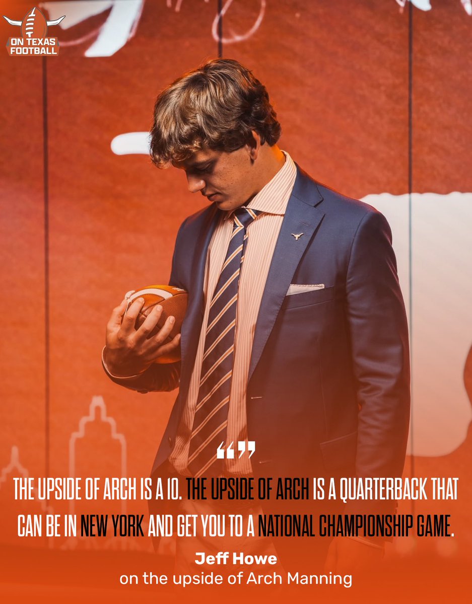 ontexasfootball's tweet image. Arch Manning can get you to the top of the mountain 🤘