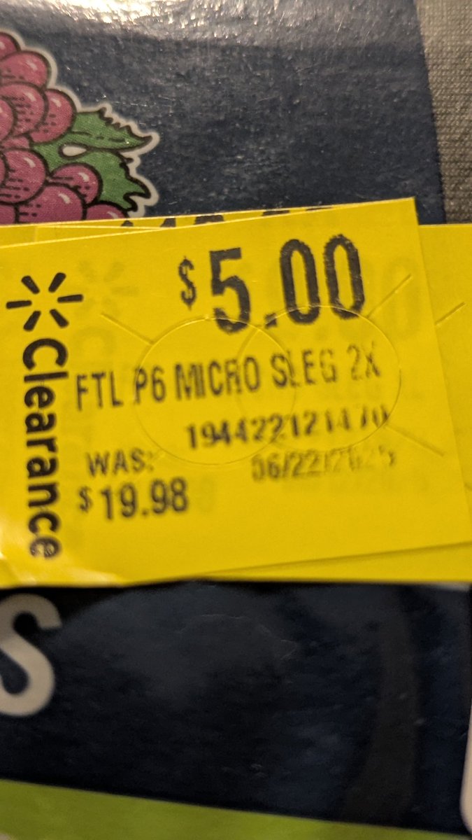 Range_F_15's tweet photo. @Walmart 
Ordered a product online and paid $19.95. It came with a $5 clearance sticker on it.

Not the best experience. https://t.co/ezPHBaKbiq