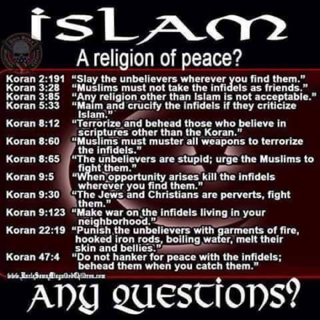 BrotherRicky's tweet image. Can some Mooslim explain why it is a phobia to fear religion that demands killing us? #Islamophobia is not a legitimate term