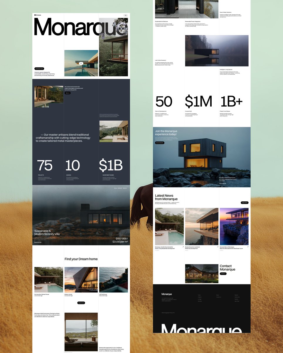 basit_designs's tweet image. Client asked, We delivered!
Landing page design completed for Bespoke resorts Monarque.
