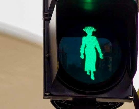 Kate Sheppard’s image on the crossing says GO, WALK ON.   I wonder if the CoC women feel shame.  They should